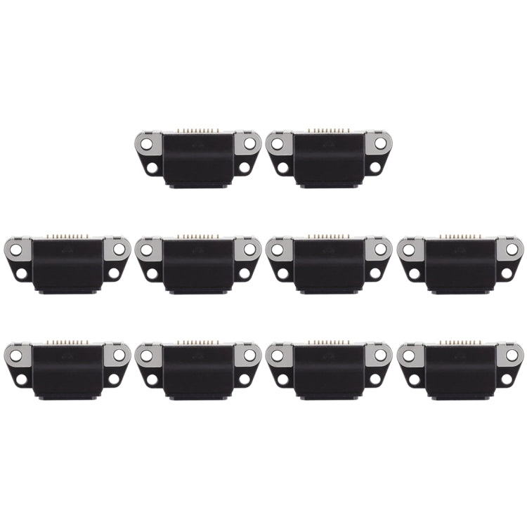 10 PCS Charging Port Connector for iPhone 8 Plus / 8(Black)