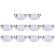 10 PCS Charging Port Connector for iPhone 8 Plus / 8(Grey) - Metal Parts by PMC TechLife | Online Shopping South Africa | PMC TechLife