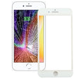 for iPhone 8 Plus Front Screen Outer Glass Lens with Front LCD Screen Bezel Frame(White) - free shipping - PMC TechLife - Order now!