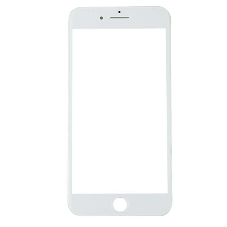 for iPhone 8 Plus Front Screen Outer Glass Lens with Front LCD Screen Bezel Frame(White)