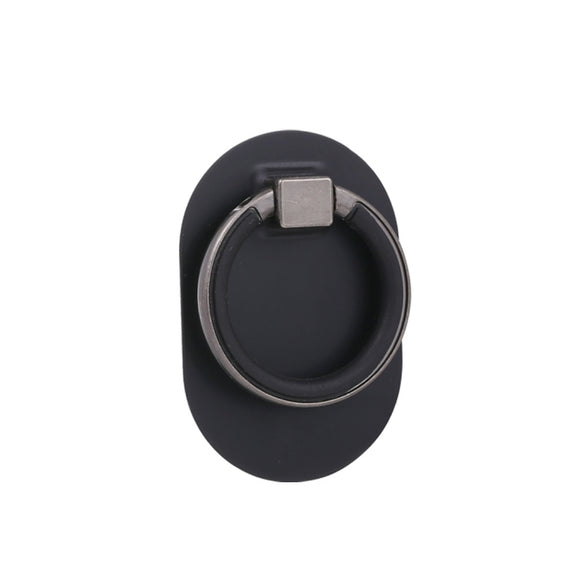 Universal Phone Adhesive Metal Plate 360 Degree Rotation Stand Finger Grip Ring Holder(Black)