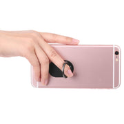 Universal Phone Adhesive Metal Plate 360 Degree Rotation Stand Finger Grip Ring Holder(Black)