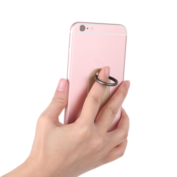 Universal Phone Adhesive Metal Plate 360 Degree Rotation Stand Finger Grip Ring Holder(Gold)