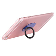 Universal Phone Adhesive Metal Plate 360 Degree Rotation Stand Finger Grip Ring Holder(Blue)