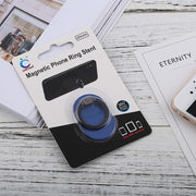 Universal Phone Adhesive Metal Plate 360 Degree Rotation Stand Finger Grip Ring Holder(Blue)