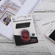 Universal Phone Adhesive Metal Plate 360 Degree Rotation Stand Finger Grip Ring Holder(Red)