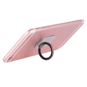 Universal Phone Adhesive Metal Plate 360 Degree Rotation Stand Finger Grip Ring Holder(Silver)