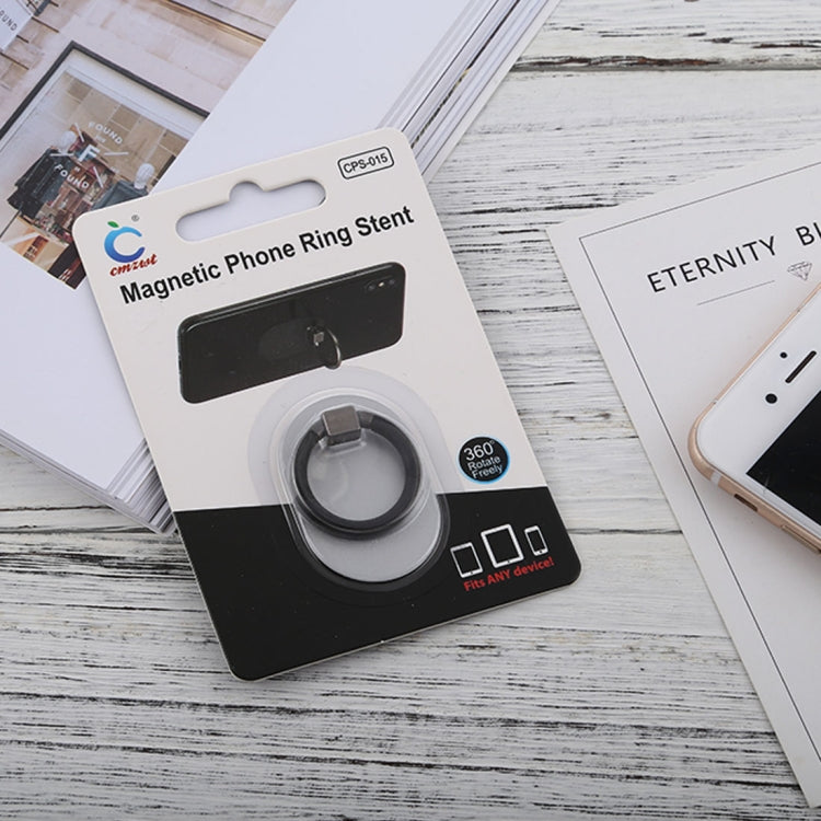 Universal Phone Adhesive Metal Plate 360 Degree Rotation Stand Finger Grip Ring Holder(Silver)