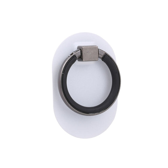 Universal Phone Adhesive Metal Plate 360 Degree Rotation Stand Finger Grip Ring Holder(White)