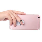 Universal Phone Adhesive Metal Plate 360 Degree Rotation Stand Finger Grip Ring Holder(White)