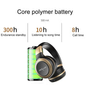 ZEALOT B20 Stereo Wired Wireless Bluetooth 4.0 Subwoofer Headset with 3.5mm Universal Audio Cable Jack & HD Microphone, For Mobile Phones & Tablets & Laptops(Black)
