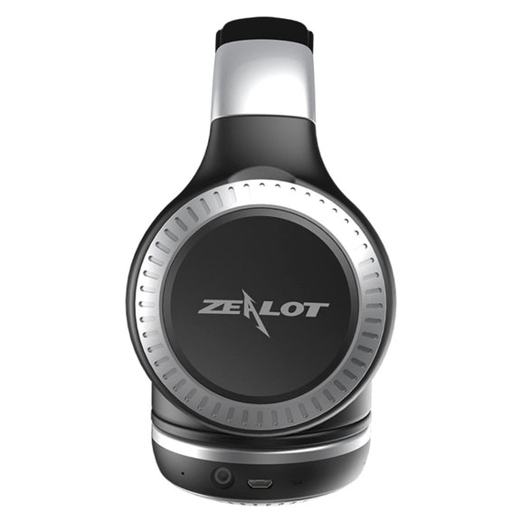 ZEALOT B20 Stereo Wired Wireless Bluetooth 4.0 Subwoofer Headset with 3.5mm Universal Audio Cable Jack & HD Microphone, For Mobile Phones & Tablets & Laptops(Silver)