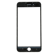 Front Screen Outer Glass Lens with Front LCD Screen Bezel Frame & OCA Optically Clear Adhesive for iPhone 8 Plus(Black)