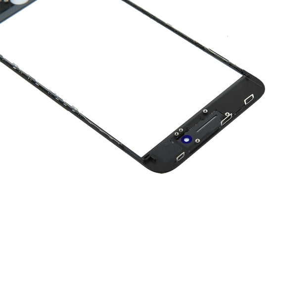 Front Screen Outer Glass Lens with Front LCD Screen Bezel Frame & OCA Optically Clear Adhesive for iPhone 8 Plus(Black)