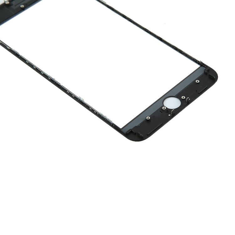 Front Screen Outer Glass Lens with Front LCD Screen Bezel Frame & OCA Optically Clear Adhesive for iPhone 8 Plus(Black)
