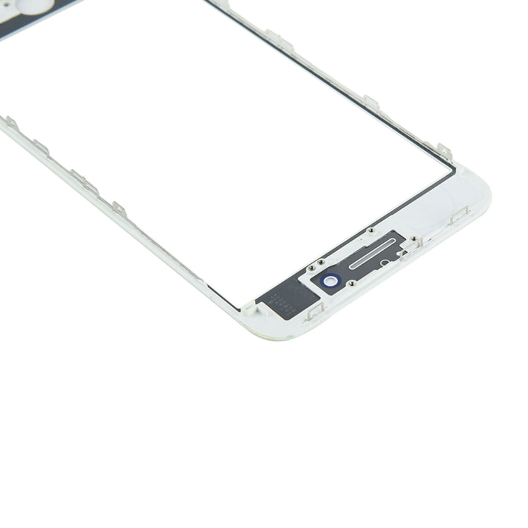 Front Screen Outer Glass Lens with Front LCD Screen Bezel Frame & OCA Optically Clear Adhesive for iPhone 8 Plus(White)