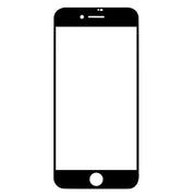 For iPhone SE 2022 / 2020 Full Screen Large Arc Edge High Aluminum Tempered Glass Film(Black)