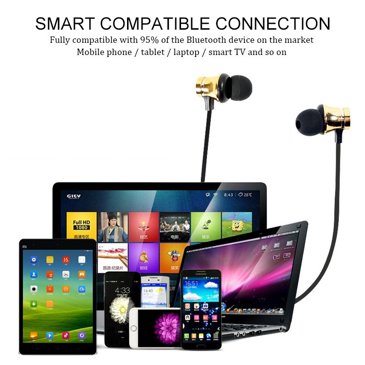 XT11 Magnetic In-Ear Wireless Bluetooth V4.2 Earphones(Tarnish)