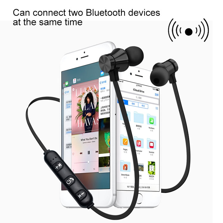 XT11 Magnetic In-Ear Wireless Bluetooth V4.2 Earphones(Silver)