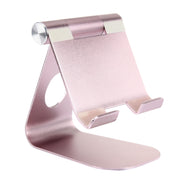 Exquisite Folding Adjustable Pivot Aluminium Alloy Desktop Holder Stand DOCK Cradle(Rose Gold)