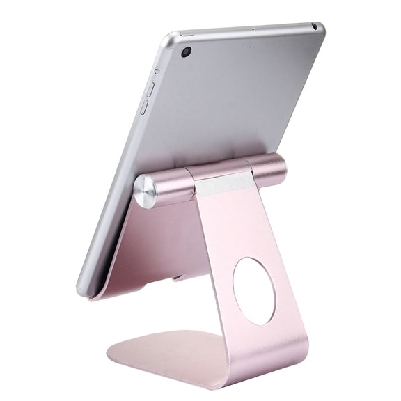 Exquisite Folding Adjustable Pivot Aluminium Alloy Desktop Holder Stand DOCK Cradle(Rose Gold)