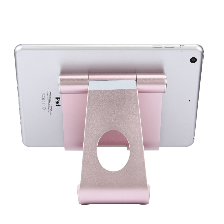 Exquisite Folding Adjustable Pivot Aluminium Alloy Desktop Holder Stand DOCK Cradle(Rose Gold)