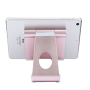 Exquisite Folding Adjustable Pivot Aluminium Alloy Desktop Holder Stand DOCK Cradle(Rose Gold)