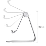 Exquisite Folding Adjustable Pivot Aluminium Alloy Desktop Holder Stand DOCK Cradle(Silver)