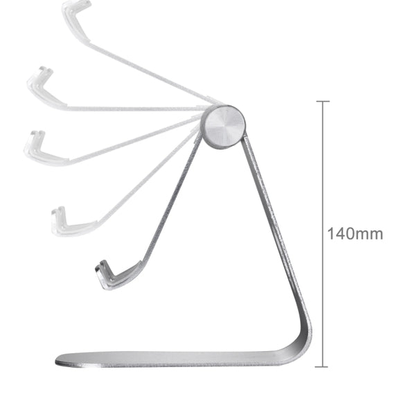 Exquisite Folding Adjustable Pivot Aluminium Alloy Desktop Holder Stand DOCK Cradle(Silver)