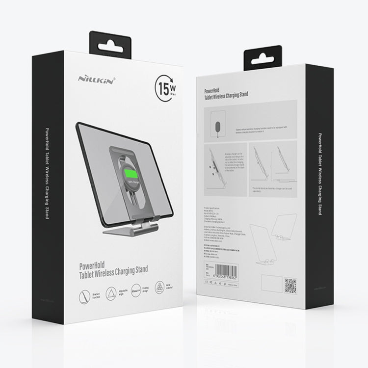 NILLKIN PowerHold Tablet Wireless Charging Stand (Silver)