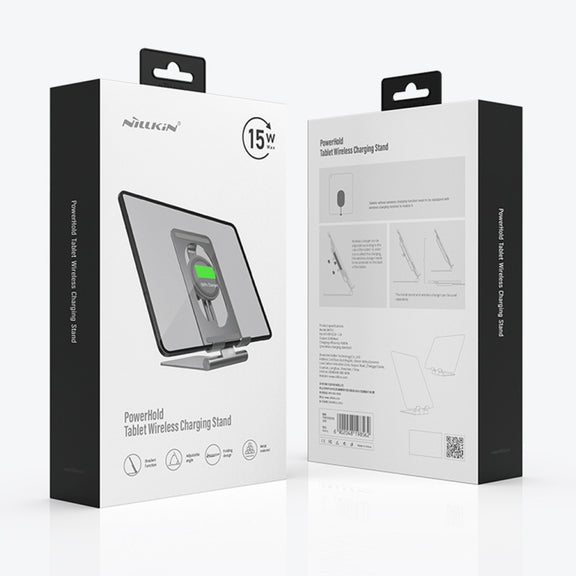 NILLKIN PowerHold Tablet Wireless Charging Stand (Silver)