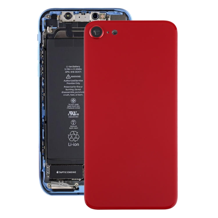 Glass Battery Back Cover for iPhone SE 2020(Red)