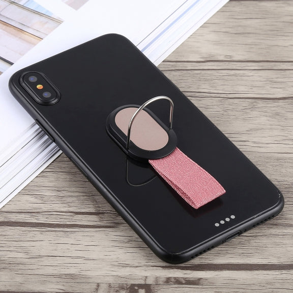 CPS-016 Universal Finger Strap Grip Self Holder Mobile Phone Stand(Rose Gold)
