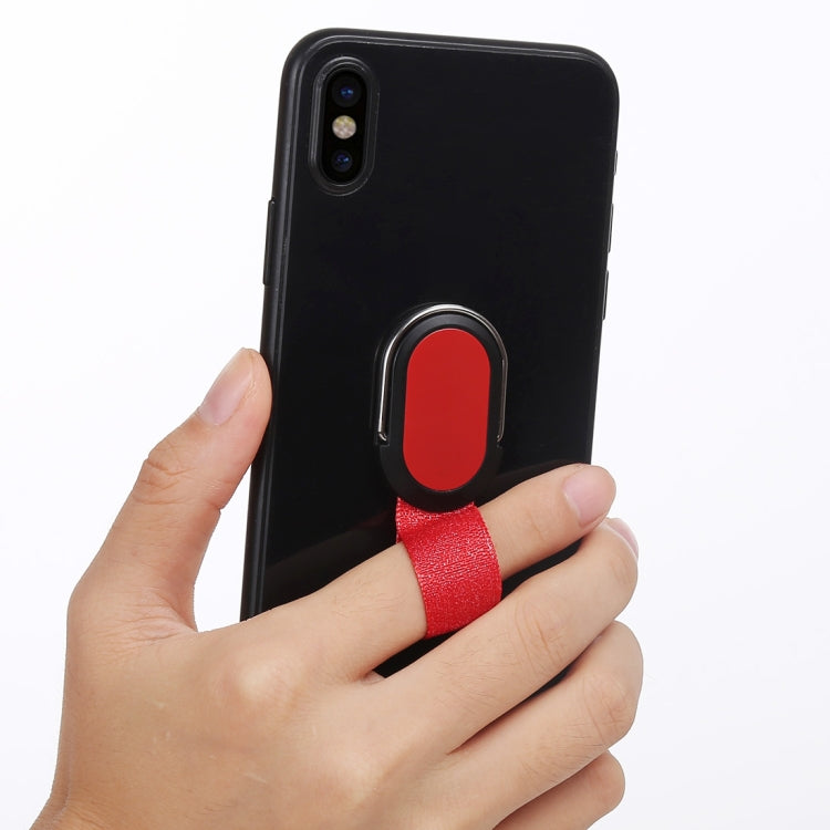 CPS-016 Universal Finger Strap Grip Self Holder Mobile Phone Stand(Red)