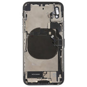 Battery Back Cover Assembly with Side Keys & Vibrator & Speaker Ringer Buzzer & Power Button + Volume Button Flex Cable & Card Tray & Battery Adhesive for iPhone X(Black)