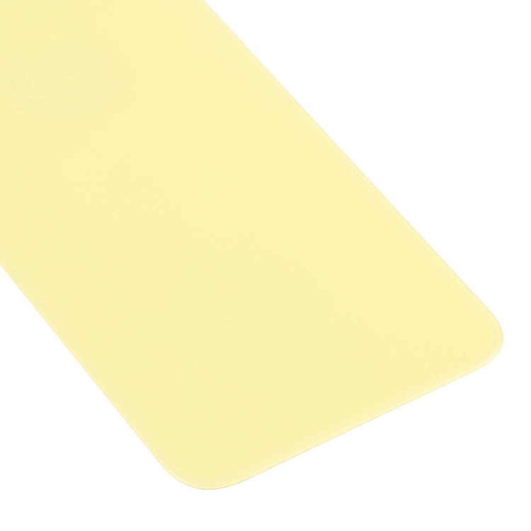 Easy Replacement Big Camera Hole Glass Back Battery Cover for iPhone X / XS(Yellow)