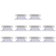 10 PCS Charging Port Connector for iPhone X(Grey) - Metal Parts by PMC TechLife | Online Shopping South Africa | PMC TechLife