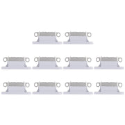 10 PCS Charging Port Connector for iPhone X(Grey)