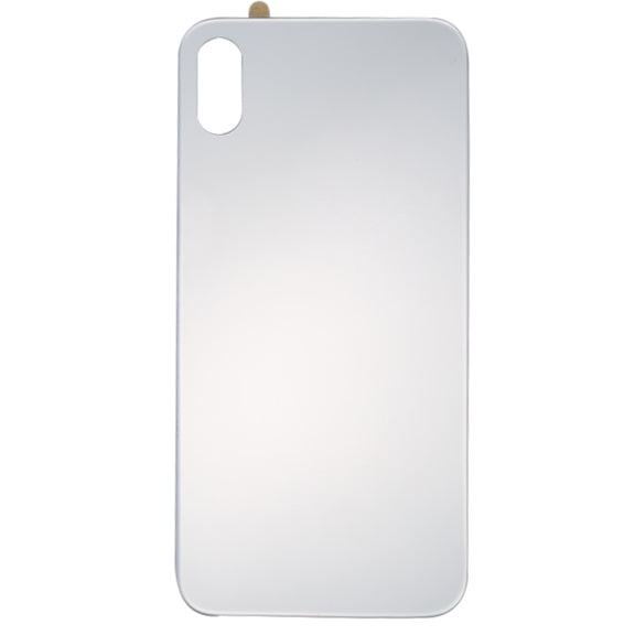 Glass Mirror Surface Battery Back Cover for iPhone X(Silver)