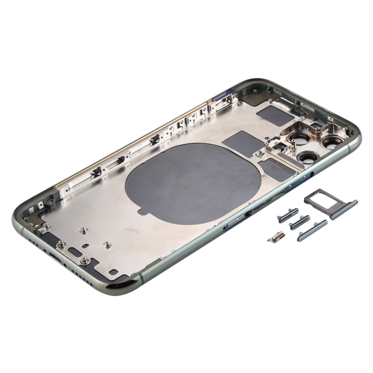 Back Housing Cover with SIM Card Tray & Side  keys & Camera Lens for iPhone 11 Pro Max(Green)