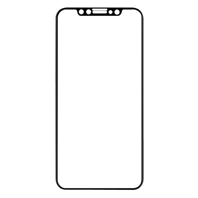 For iPhone 11 Pro Max / XS Max 0.1mm 9H Full Screen Flexible Fiber Tempered Glass Film(Black)