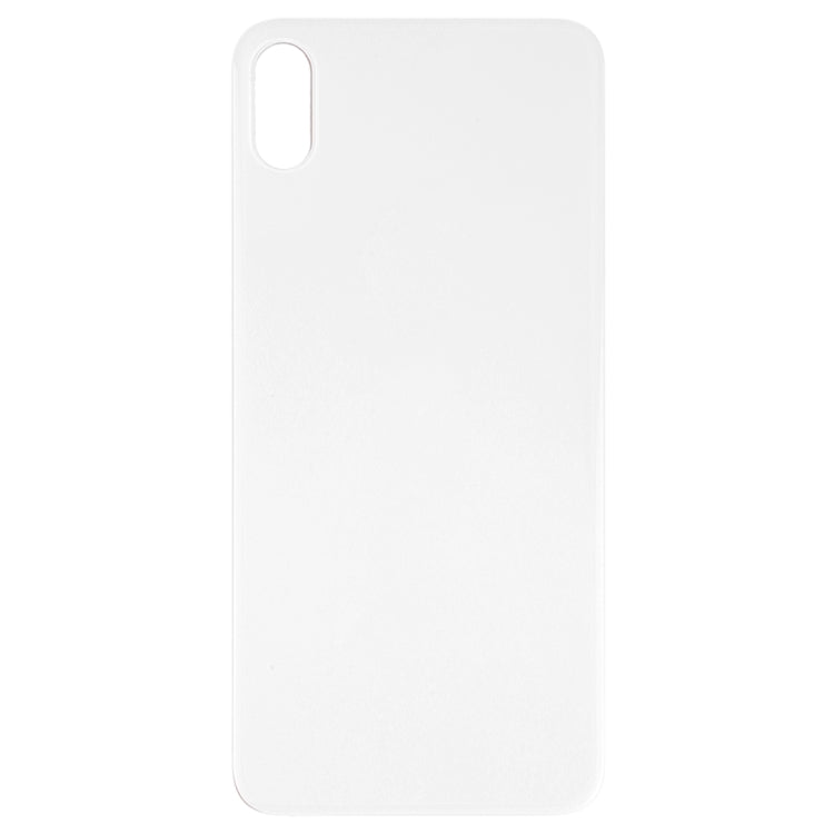 Easy Replacement Big Camera Hole Glass Back Battery Cover with Adhesive for iPhone XS Max(White)
