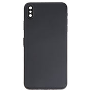 Battery Back Cover Assembly (with Side Keys & Speaker Ringer Buzzer & Motor & Camera Lens & Card Tray & Power Button + Volume Button + Charging Port + Signal Flex Cable & Wireless Charging Module) for iPhone XS Max(Black)