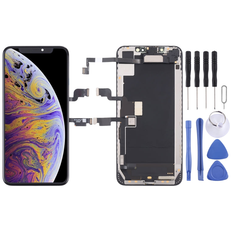 Original LCD Screen for iPhone XS Max Digitizer Full Assembly with Earpiece Speaker Flex Cable