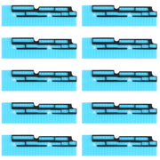 10 Sets Mainboard FPC Connector Sponge Foam Pads for iPhone XS Max