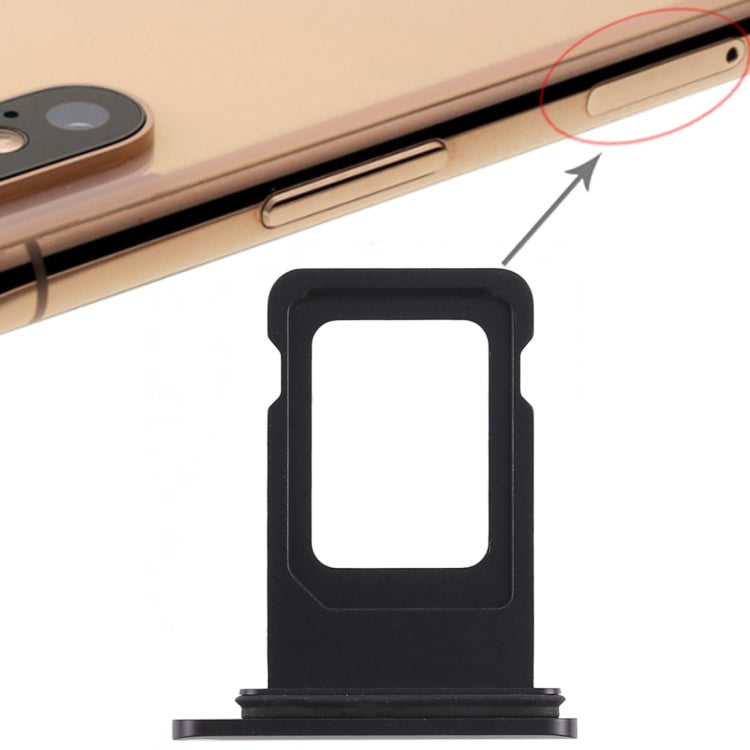 SIM Card Tray for iPhone XR (Single SIM Card)(Black)