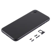 Back Housing Cover with Camera Lens & SIM Card Tray & Side Keys for iPhone XR(Black)