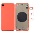 Back Housing Cover with Camera Lens & SIM Card Tray & Side Keys for iPhone XR(Coral) - Back Cover by PMC TechLife | Online Shopping South Africa | PMC TechLife