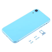 Back Housing Cover with Camera Lens & SIM Card Tray & Side Keys for iPhone XR(Blue)