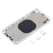 Back Housing Cover with Camera Lens & SIM Card Tray & Side Keys for iPhone XR(White)